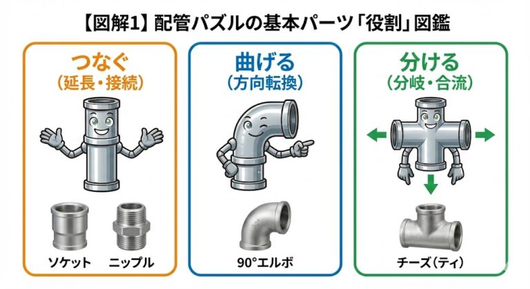 工業用ホース・配管継手の選び方|サイズ・材質・トラブル対策の選定基準