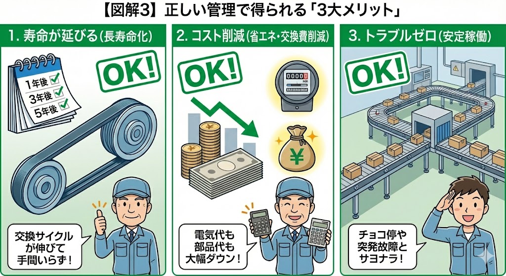 正しい管理で得られる「3大メリット」