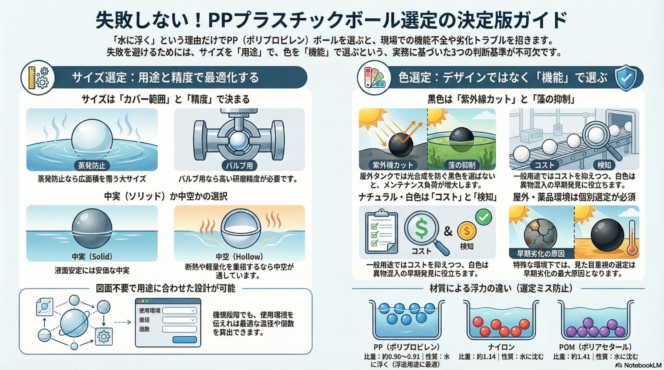 プラスチックボール サイズ選び方と色選定の基準｜PPボールの用途別比較と失敗防止ポイント