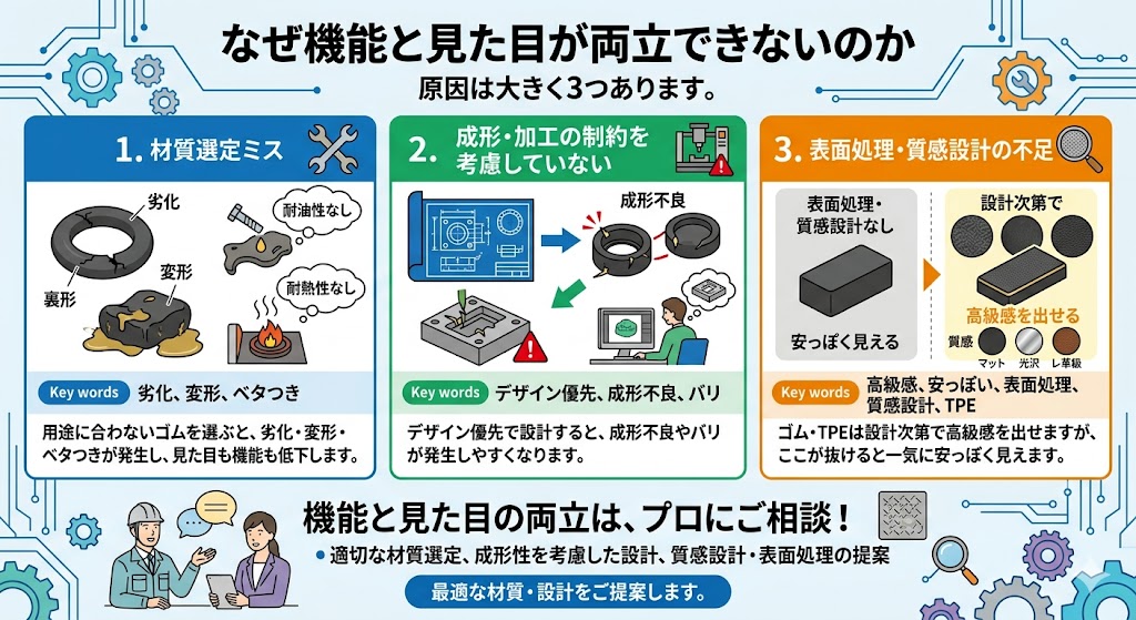 夜間の工場外観と監視カメラ設備の様子から、品質管理やトラブル対応体制の重要性を示すイメージ